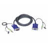 ATEN VGA / Audio Cable KVM cable Black 1.8 m