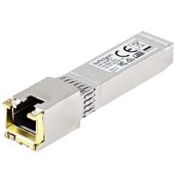 StarTech.com MSA Compliant SFP+ Transceiver Module - 10GBASE-T~MSA Uncoded SFP+ Module - 10GBASE-T - SFP to RJ45 Cat6/Cat5e - 10