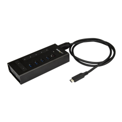 StarTech.com 7 Port USB C Hub - USB Type-C to 2x USB-C/5x USB-A - Commercial Metal USB 3.0 Hub - SuperSpeed USB 3.2 Gen 1 (5Gbps