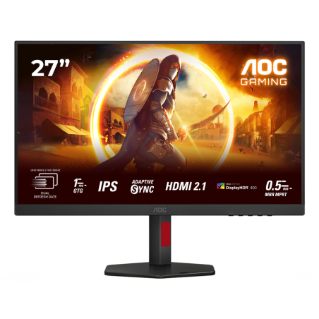AOC G4 U27G4R computer monitor 68.6 cm (27") 3840 x 2160 pixels 4K Ultra HD LED Black, Red