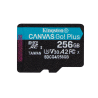 Kingston Technology 256GB microSDXC Canvas Go Plus Gen4 200R A2 U3 Single Pack w/o ADP