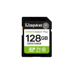 Kingston Technology 128GB SDXC Canvas Select Plus Gen3 150MB/s C10 UHS-I U1 V10