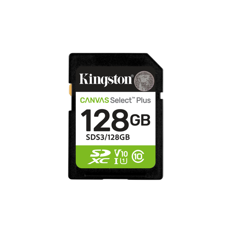 Kingston Technology 128GB SDXC Canvas Select Plus Gen3 150MB/s C10 UHS-I U1 V10