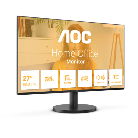 AOC B3 27B3QA2 computer monitor 68.6 cm (27") 1920 x 1080 pixels Full HD LED Black