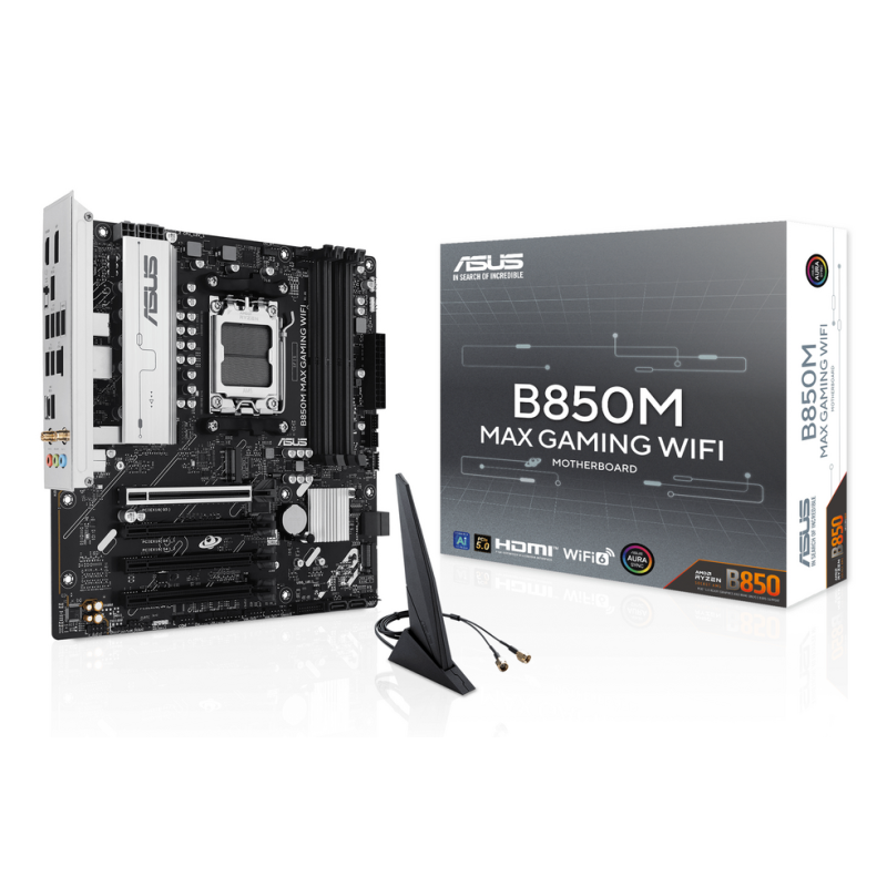 ASUS B850M MAX GAMING WIFI AMD B850 Socket AM5 micro ATX