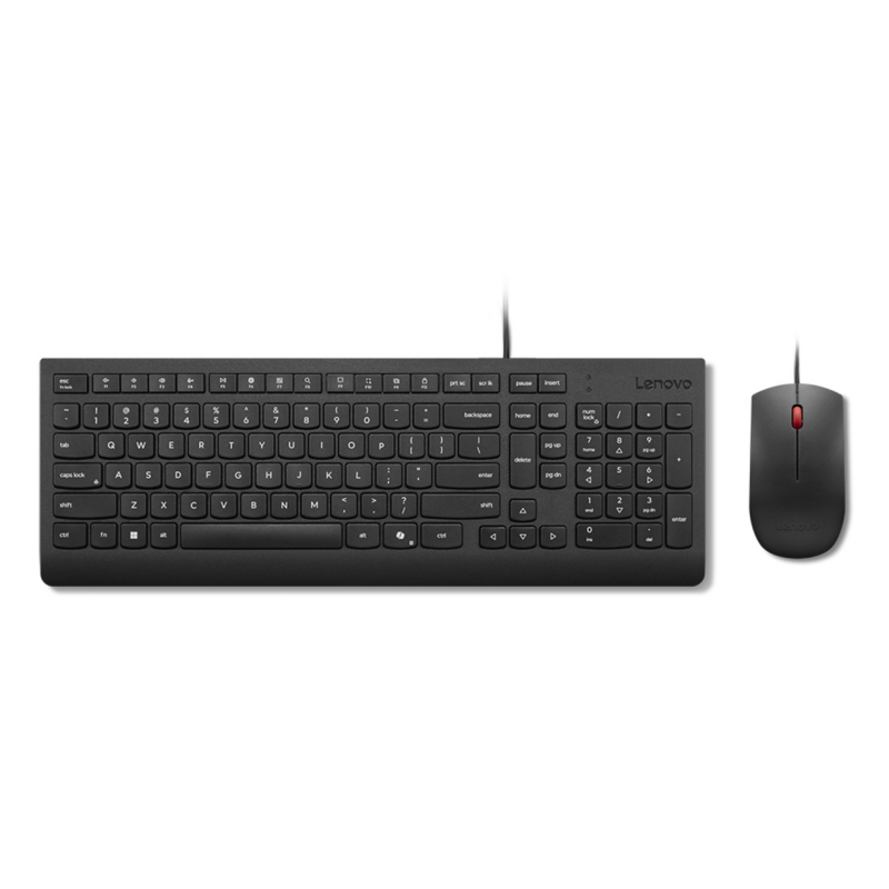 Lenovo KB MICE_BO Essencial WR KBMS GB A1 keyboard Mouse included Universal USB UK English Black