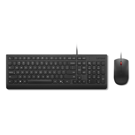 Lenovo KB MICE_BO Essencial WR KBMS GB A1 keyboard Mouse included Universal USB UK English Black