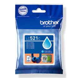 Brother LC521C Genuine Ink Cartridge - Cyan