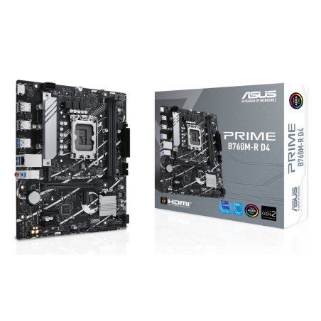 ASUS PRIME B760M-R D4 Intel B760 LGA 1700 micro ATX