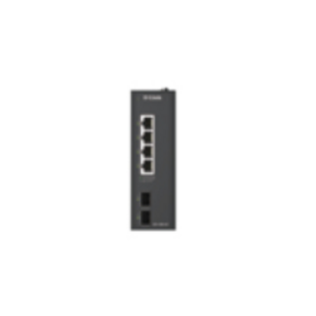 D-Link 6-Port Gigabit Industrial Unmanaged Switch with 2 x SFP Ports