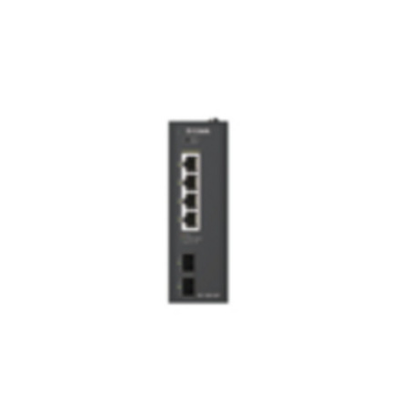D-Link 6-Port Gigabit Industrial PoE+ Unmanaged Switch with 2 x SFP Ports