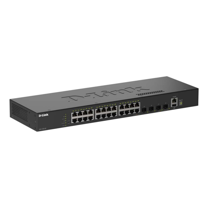 D-Link 28-Port Gigabit Stackable Smart Managed Switch with 4 x 10G SFP+ Ports
