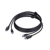 StarTech.com 6ft (1.8m) DisplayPort and USB 5Gbps KVM Cable, 4K 60Hz, Universally Compatible DP 1.2/USB 3.0 Combo Cable for KVM 