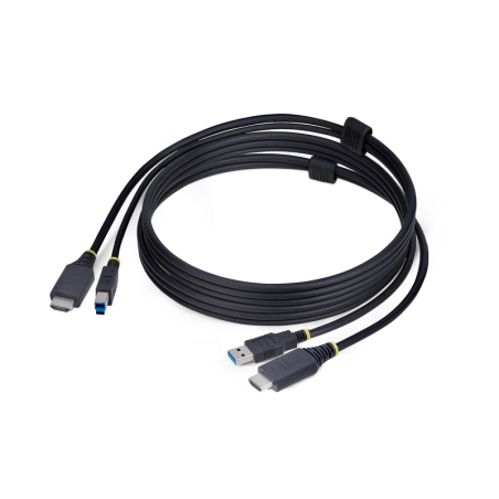 StarTech.com 6ft (1.8m) HDMI and USB 5Gbps KVM Cable, 4K 60Hz, HDMI 2.0 and USB Combo Cable for KVM Switches