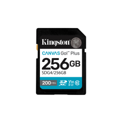 Kingston Technology Canvas Go! Plus 256GB SDXC Canvas Go Plus Gen4 200MB/s C10 UHS-I U3 V30