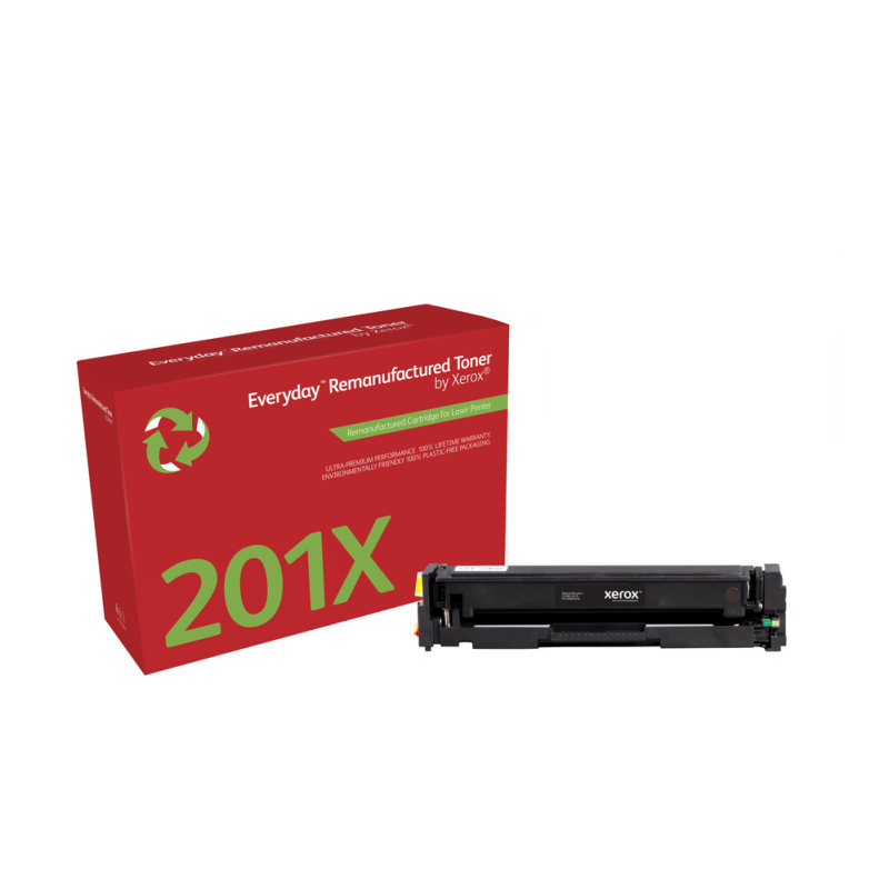 Everyday™ Black Remanufactured Toner by Xerox compatible with HP 201X (CF400X), High capacity