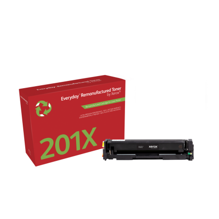 Everyday™ Black Remanufactured Toner by Xerox compatible with HP 201X (CF400X), High capacity