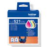 Brother LC521VAL Genuine Ink Cartridge Value Pack