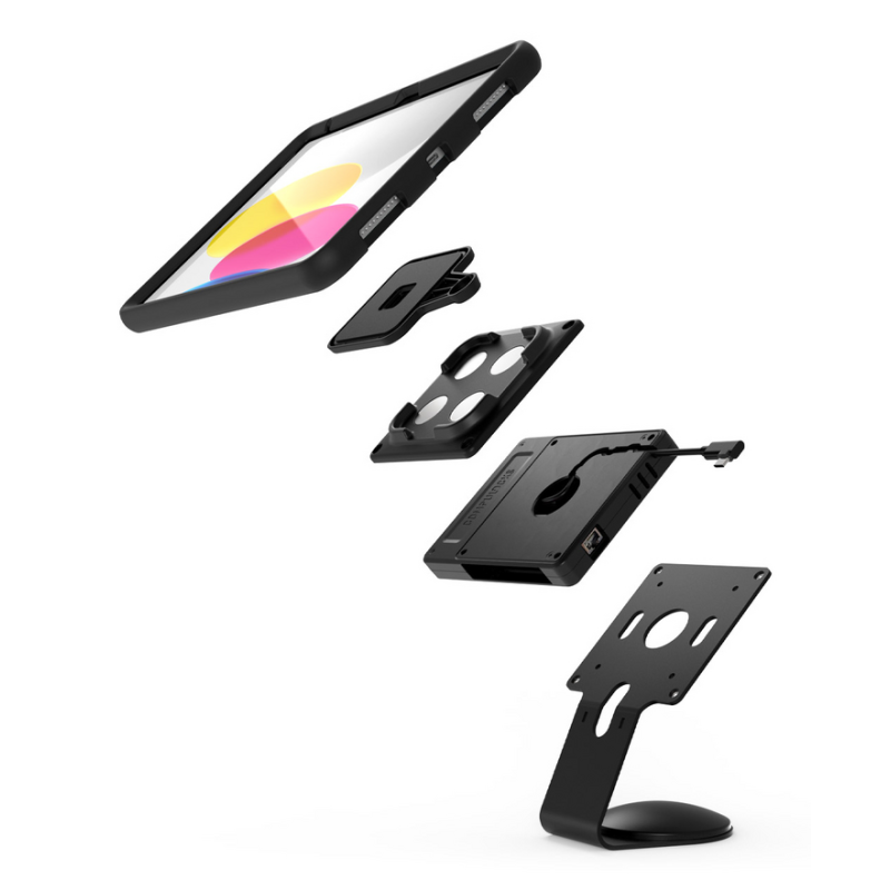 Compulocks Universal Tablet Magnetic Core Counter Stand or Wall Mount Plus Hub Black