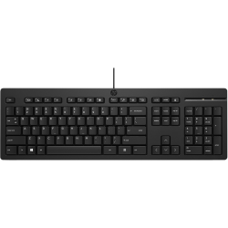 HP 125 Wired (Bulk) keyboard Office USB Black