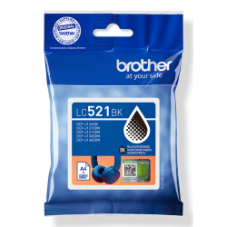Brother LC521BK Genuine Ink Cartridge - Black