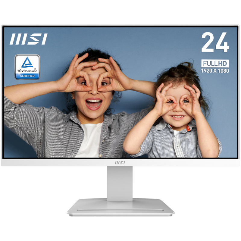 MSI Pro MP2412W computer monitor 60.5 cm (23.8") 1920 x 1080 pixels Full HD LCD White