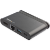 StarTech.com USB C Multiport Adapter - Portable USB-C Dock with 4K HDMI - 100W PD 3.0 Pass-Through, 1x USB-A, 1x USB-C, GbE - Th