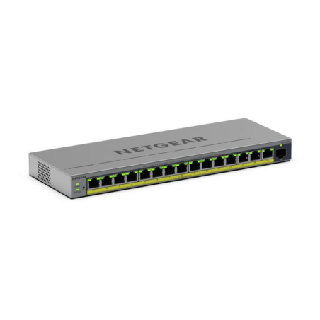 NETGEAR GS116EPP Managed L2/L3 Gigabit Ethernet (10/100/1000) Power over Ethernet (PoE) Grey