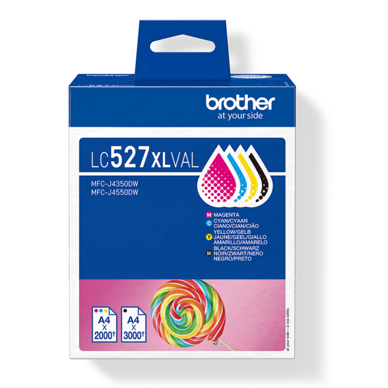Brother Genuine LC527XLVAL Ink Cartridge Value Pack