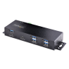 StarTech.com 7-Port Industrial USB 10Gbps Hub with Power Adapter, Metal, Mountable, 5x USB-A and 2x USB-C Downstream Ports, ESD 
