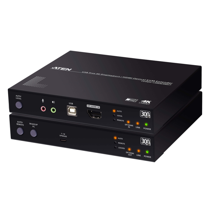 ATEN True 4K DP/HDMI Optical KVM 300m