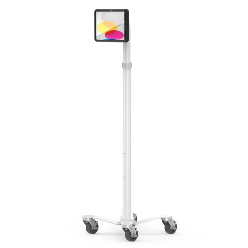 Compulocks iPad 10.9" 10th Gen PowerMove Medical Rolling Cart Black