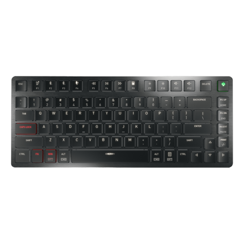 CHERRY KW X ULP 2.0 MINI keyboard Home/Office USB + RF Wireless + Bluetooth QWERTY US English Black