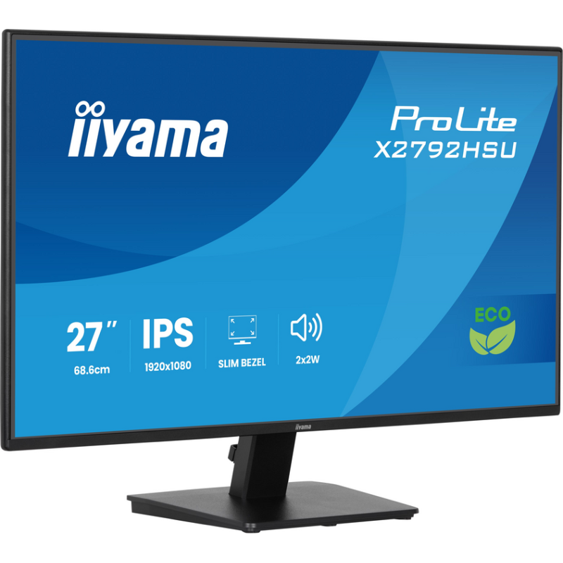 iiyama ProLite 27” IPS Full HD panel with 4-side slim bezel and B energy class