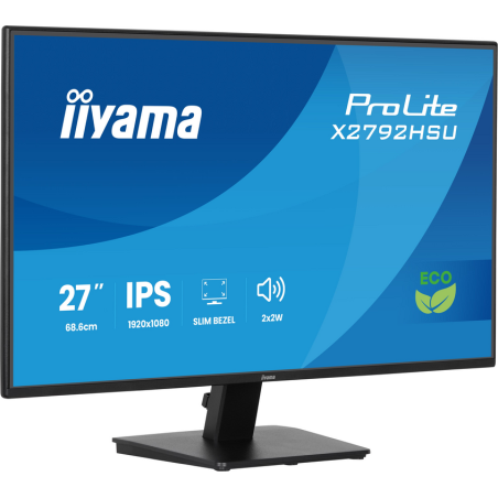 iiyama ProLite 27” IPS Full HD panel with 4-side slim bezel and B energy class