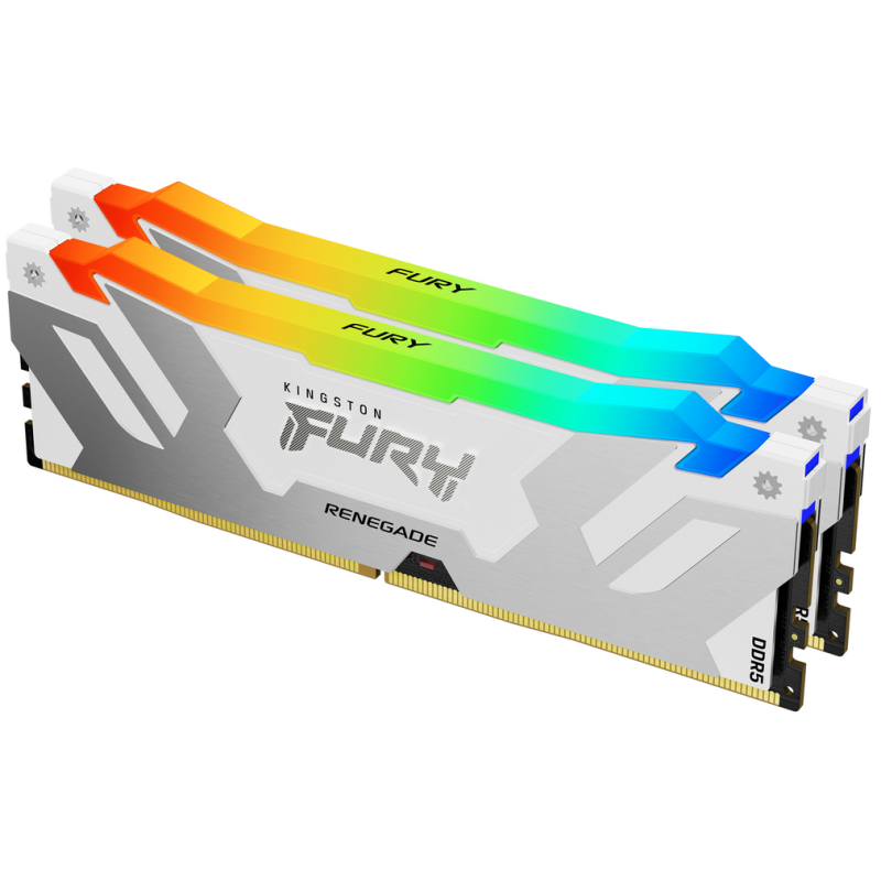 Kingston Technology FURY 48GB 8000MT/s DDR5 CL38 DIMM (Kit of 2) Renegade RGB White