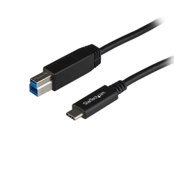 StarTech.com 3.3ft (1m) USB-B to USB-C Cable, USB 10Gbps, Data Cord, USB 3.2 Gen 2, USB-C Data Transfer Cable