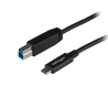 StarTech.com 3.3ft (1m) USB-B to USB-C Cable, USB 10Gbps, Data Cord, USB 3.2 Gen 2, USB-C Data Transfer Cable