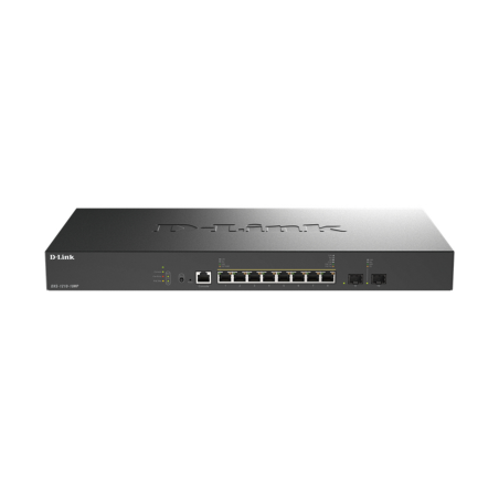 D-Link DXS-1210-10MP 10-Port 10G Multi-Gigabit PoE++ Smart Managed Switch with 2 x 10G SFP+ Ports