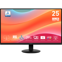MSI Pro MP252L computer monitor 62.2 cm (24.5") 1920 x 1080 pixels Full HD LED Black
