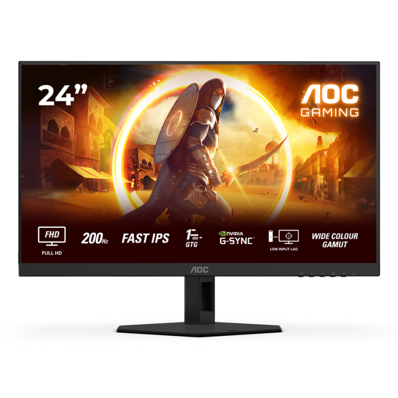 AOC G4 24G4HRE computer monitor 60.5 cm (23.8") 1920 x 1080 pixels Full HD LED Black, Red