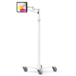 Compulocks iPad 10.9" 10th Gen PowerMove Medical Rolling Cart Extended Black