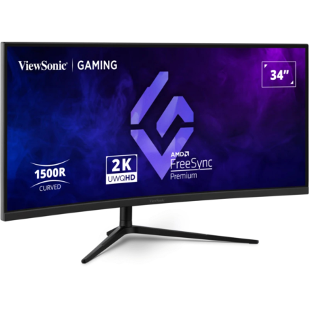 Viewsonic VX3418C-2K computer monitor 86.4 cm (34") 3440 x 1440 pixels UltraWide Quad HD Black