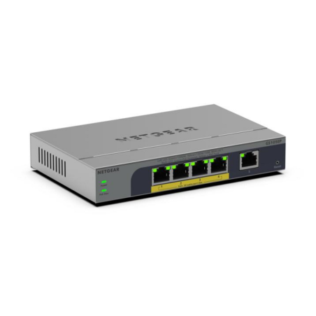 NETGEAR GS105EP Unmanaged Gigabit Ethernet (10/100/1000) Power over Ethernet (PoE) Grey