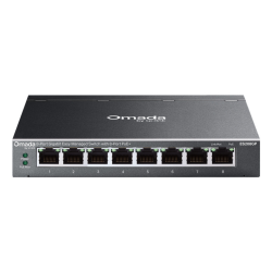 TP-Link Omada ES208GP network switch Managed L2 Gigabit Ethernet (10/100/1000) Power over Ethernet (PoE) DIN rail Black