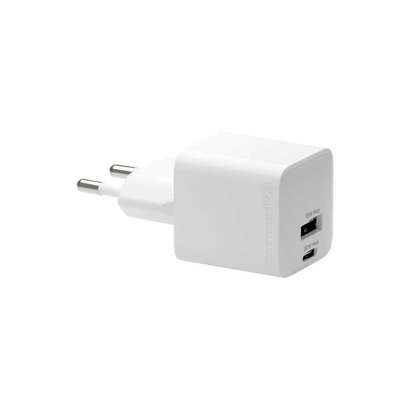 dbramante1928 re-charge Pro - EU Wall Charger USBC30W+USBA18W-W