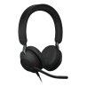 Jabra Evolve2 40 SE Headset Wired Head-band Calls/Music USB Type-C / USB Type-A Black