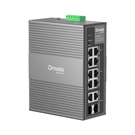 TP-Link Omada 10-Port Gigabit Industrial Easy Managed Switch with 6-Port PoE+ and 2-Port PoE++