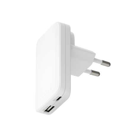 dbramante1928 Pro - EU/US Slim Charger - USB-C 20W+USB-A 18W - W