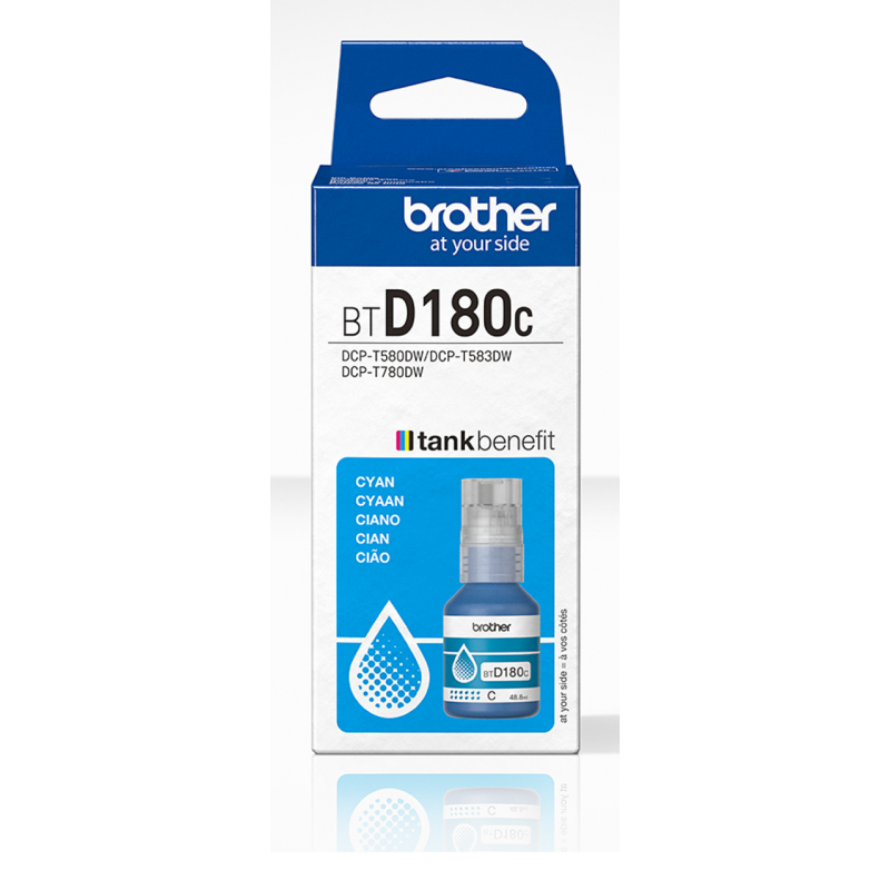 Brother BTD180C Cyan Genuine Ink Bottle